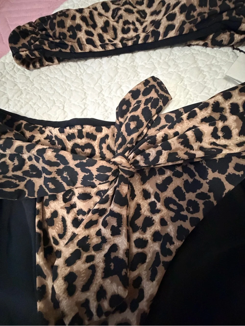 Veronica Beard 2 piece leopard print bathing suit